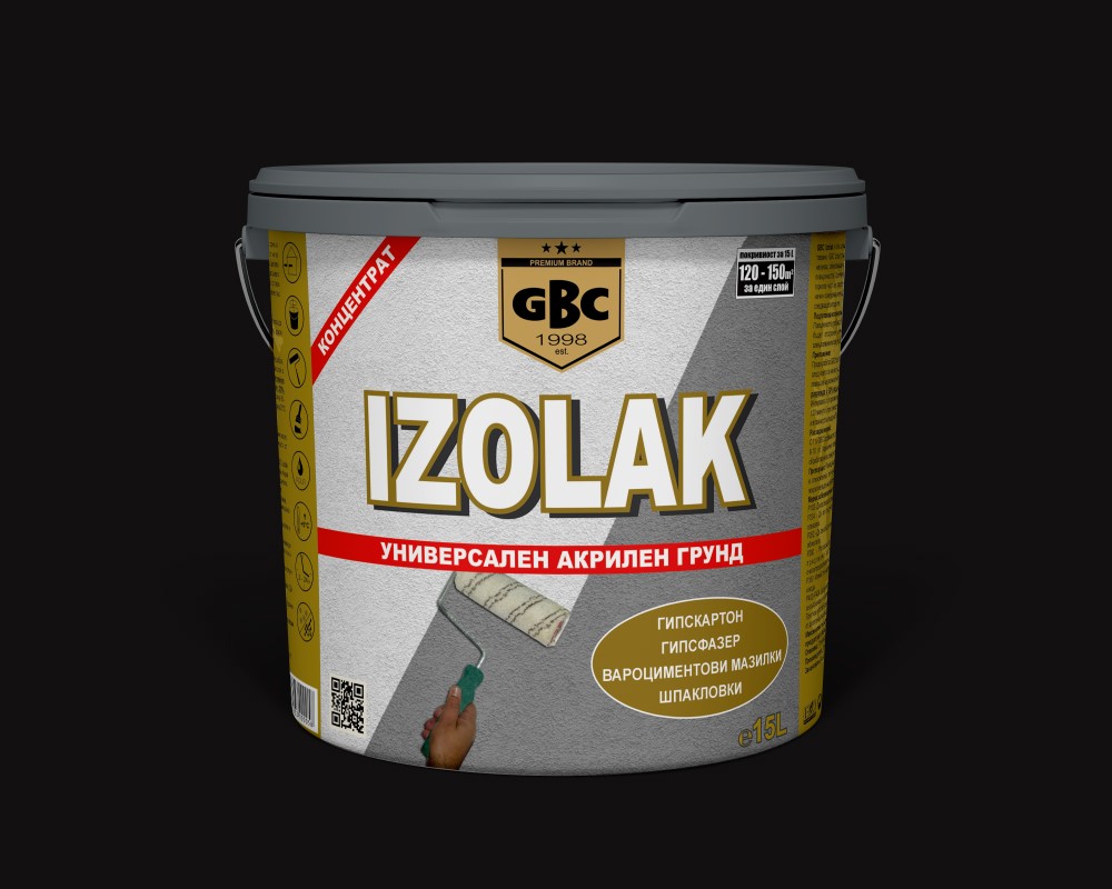 GBC Izolak - Универсален акрилен грунд за стени и тавани