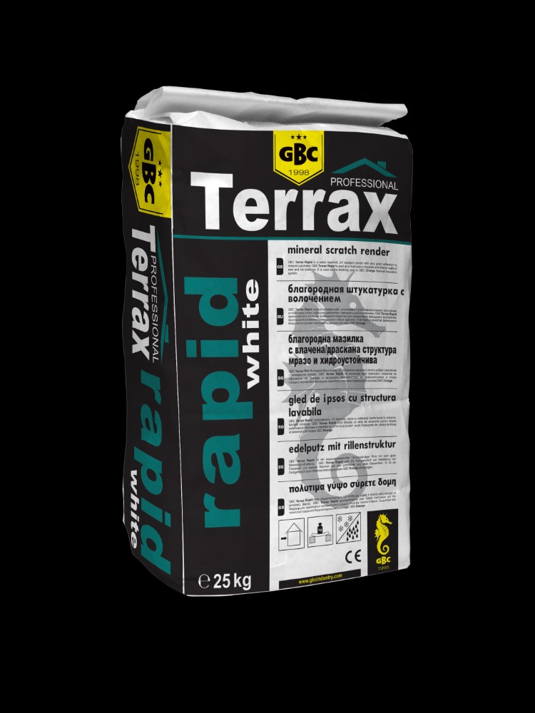 GBC Terrax Rapid - Благородна структурна мазилка