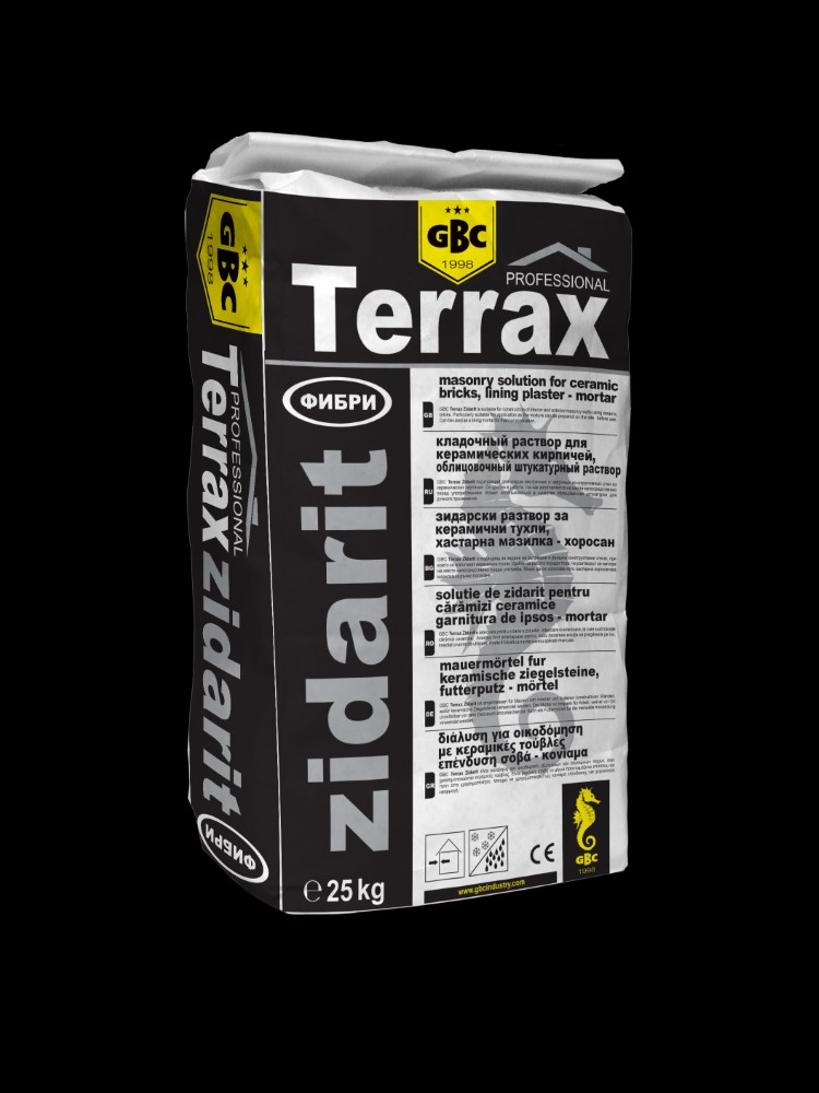 GBC Terrax Zidarit - Зидарски разтвор за керамични тухли